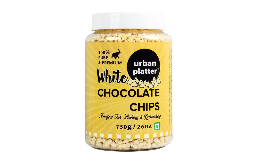 Urban Platter White Chocolate Chips    Plastic Jar  750 grams